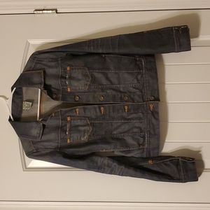 Easy Money Jean Company Distrested Denim Jacket - Size XS